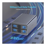 Unitek S1308C 2-Bay USB-C RAID External Hard Drive Enclosure DS-USB-C-S1308C
