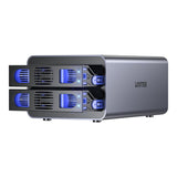 Unitek S1308C 2-Bay USB-C RAID External Hard Drive Enclosure DS-USB-C-S1308C