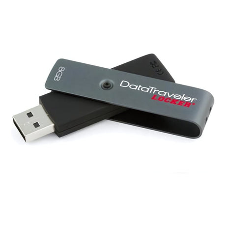 Kingston Technology DataTraveler Locker+ 8GB USB Type-A 2.0 Black USB Flash Drive DTL+/8GB