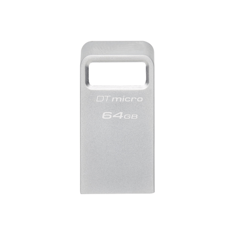 Kingston DataTraveler Micro 64GB USB 3.2 Gen 1 Type-A Metallic USB Flash Drive DTMC3G2/64GB