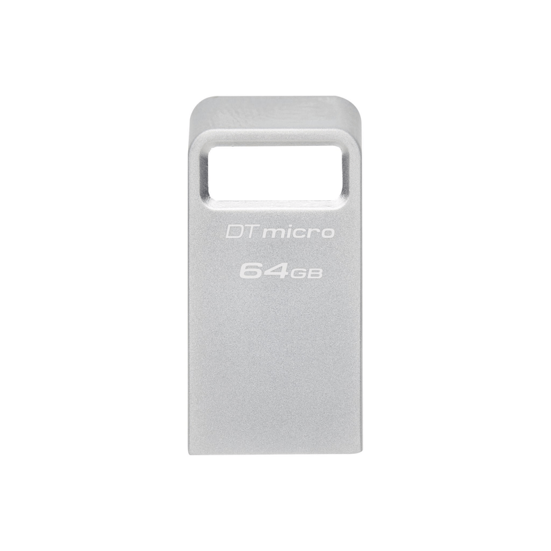 Kingston DataTraveler Micro 64GB USB 3.2 Gen 1 Type-A Metallic USB Flash Drive DTMC3G2/64GB