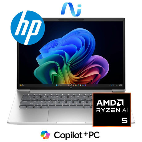 HP EliteBook 6 G2a 14-inch WUXGA Next Gen AI Laptop - AMD Ryzen 5 430 512GB SSD 16GB RAM Win 11 Pro