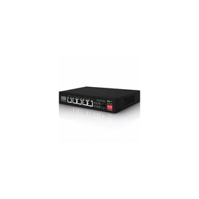 DuxNet 5-Port GbE Solar PoE Unmanaged Switch with 1x SFP port DUX106SPS5A_LED