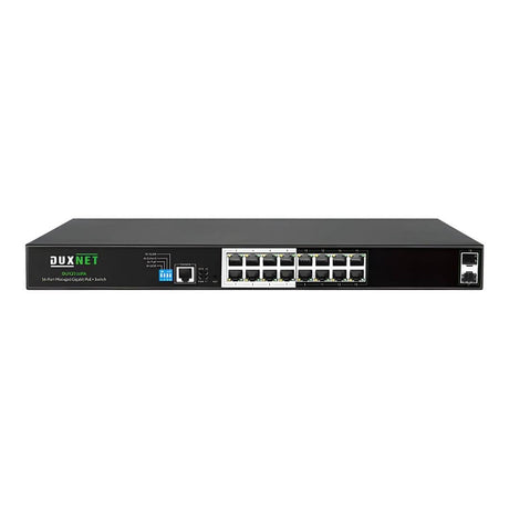 DuxNet 16-Port Gigabit L2 Cloud Managed PoE+ Switch DUX2516PA-C