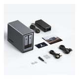 UGreen NASync DXP2800 2-bay NAS with Seagate Ironwolf NAS 16TB SATA Hard Drive Bundle DXP2800-16TB