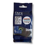 Parrot E1000pro Label Tape - Black on Clear E1000PRO-BC