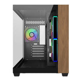 Cooler Master Elite 481 Wood Micro ATX Mini Tower PC Case Black E481-KHNN-S00