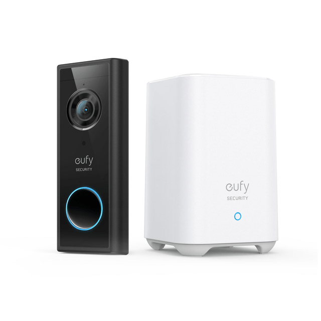 Anker Eufy S220 2K Video Doorbell Set - Black E82101W4