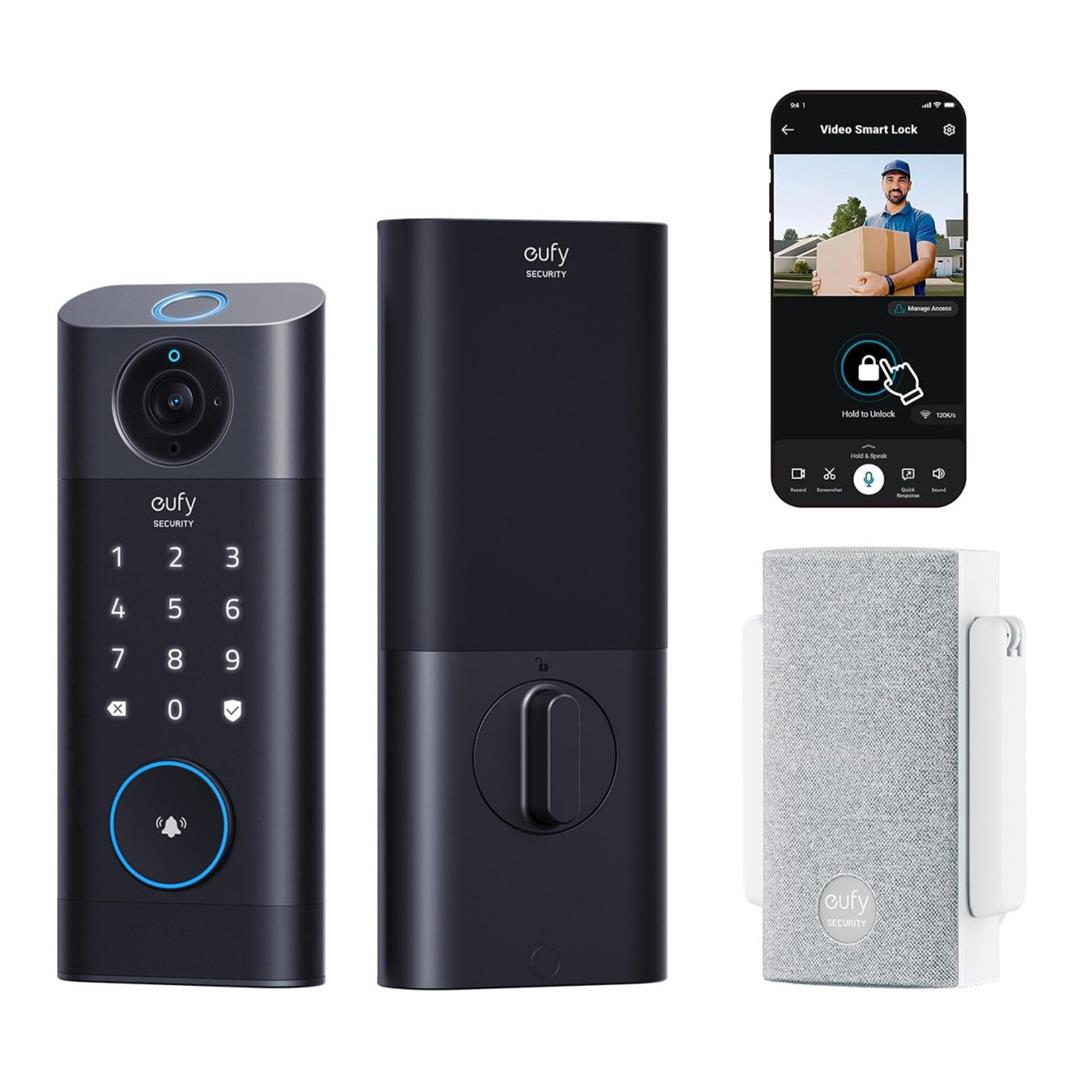 Eufy S330 3-in-1 Video Smart Lock Black E8530KY1