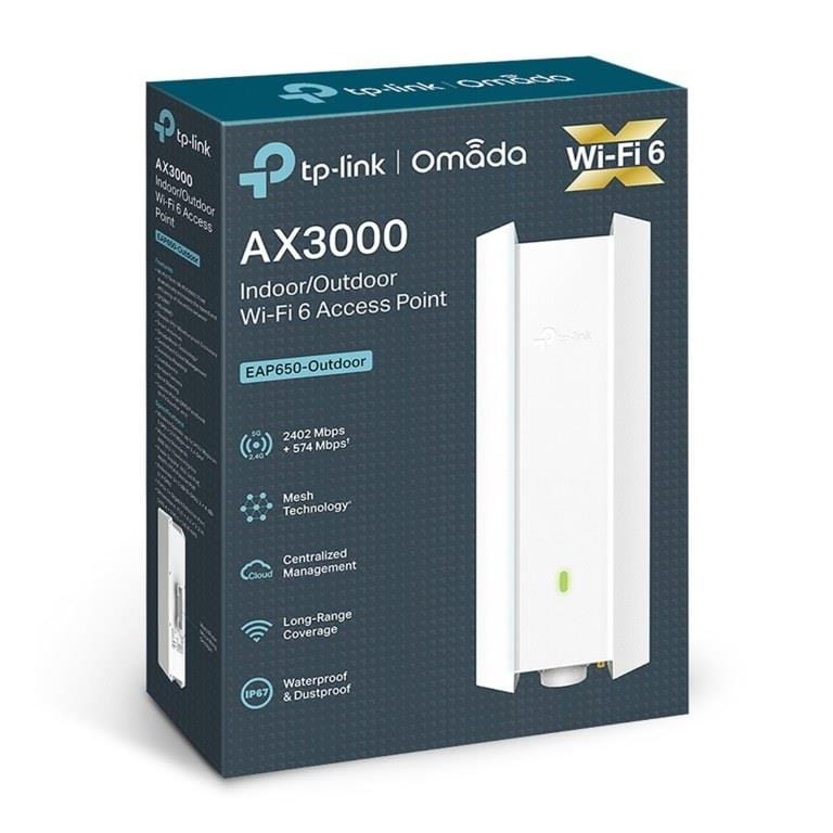 TP-Link Omada EAP650-Outdoor AX3000 Dual-band Wi-Fi 6 Outdoor