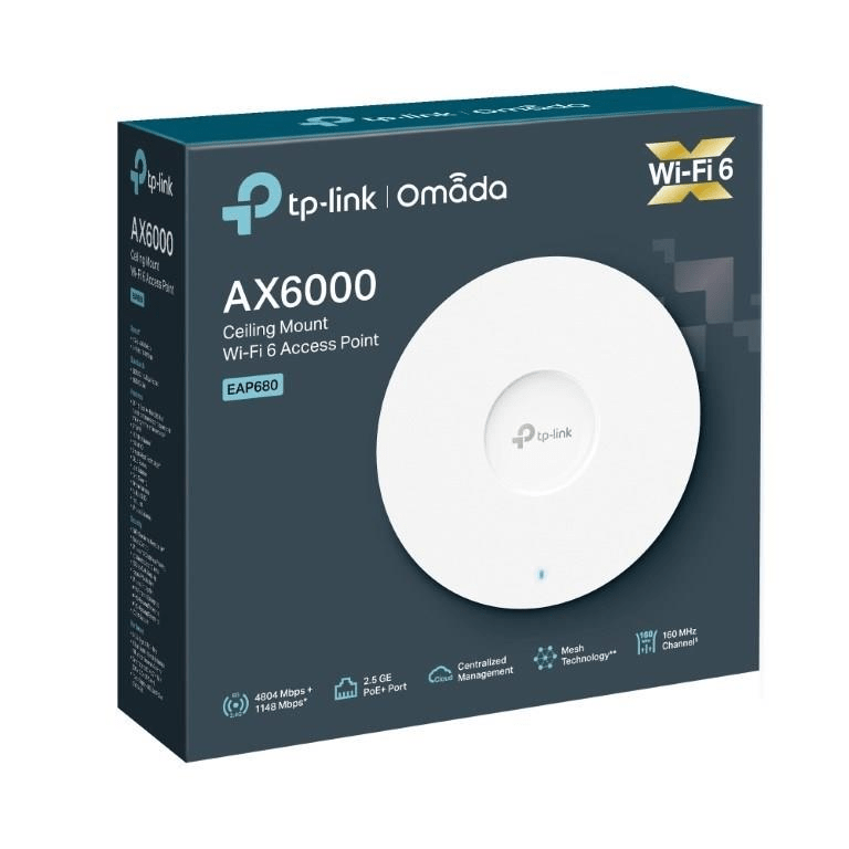 TP-Link Omada EAP680 AX6000 Ceiling Mount Wi-Fi 6 Access Point
