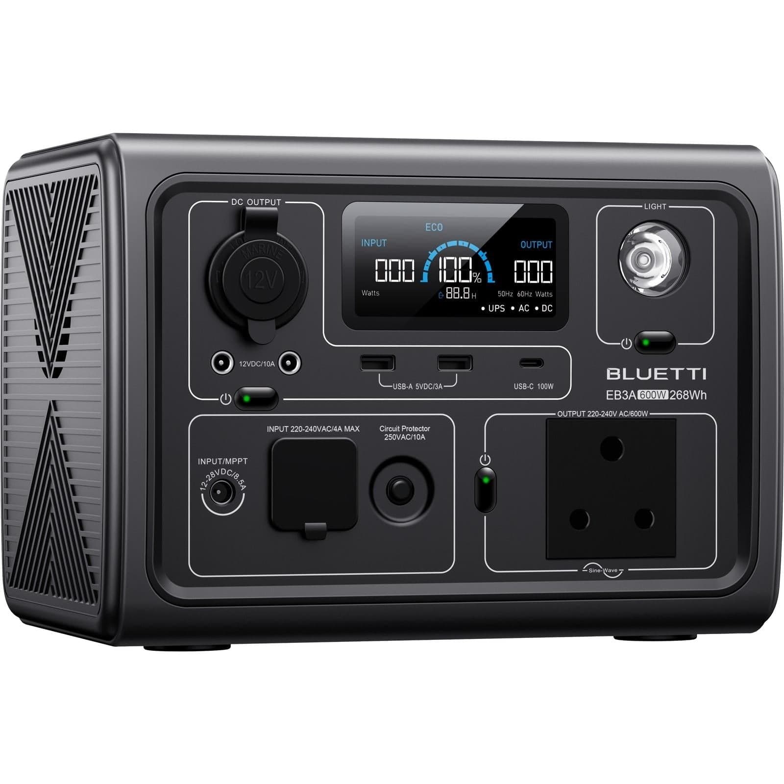 Bluetti EB3A 268Wh Portable Power Station – FirstShop