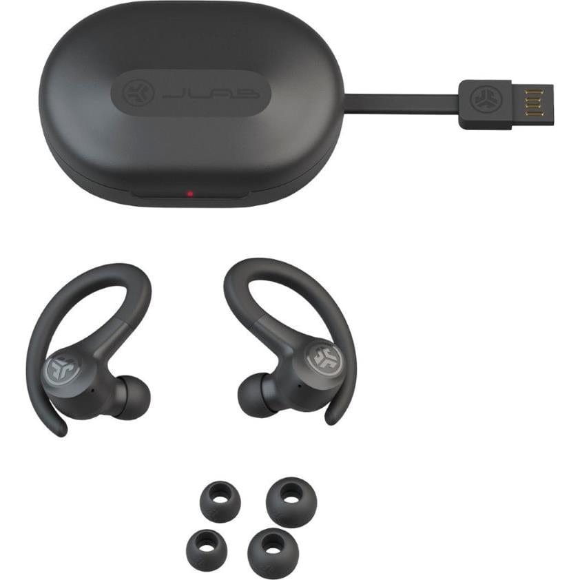 JLab GO Air Sport True Wireless Earbuds Graphite EBGAIRSPRTRBLK124