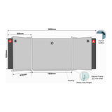 Parrot Educational Board Magnetic Whiteboard 1220x920mm Side Panels Option A ED1068