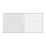 Parrot Educational Board Magnetic Whiteboard 1220x1210mm Squares and Lines Swing Leaf Option B ED4352