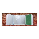 Parrot Non-Magnetic Educational Chalkboard 1220x1210mm Squares 1 Side Swing Leaf Option B ED6252