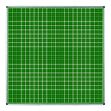 Parrot Non-Magnetic Educational Chalkboard 1220x1210mm Squares 1 Side Swing Leaf Option B ED6252