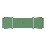 Parrot Non-Magnetic Educational Chalkboard 1220x910mm Squares 1 Side Swing Leaf Option B ED6268