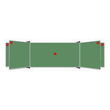 Parrot Non-Magnetic Educational Chalkboard 2420x1220mm Centre Panel Option C ED9076
