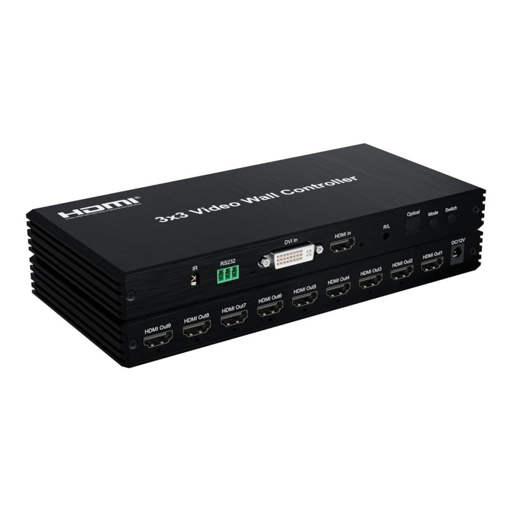 Zebra Printer Ink R UniQue 3x3 HDMI Video Wall Controller 9 Output 1080p UQ-HVWC3X3 – FirstShop