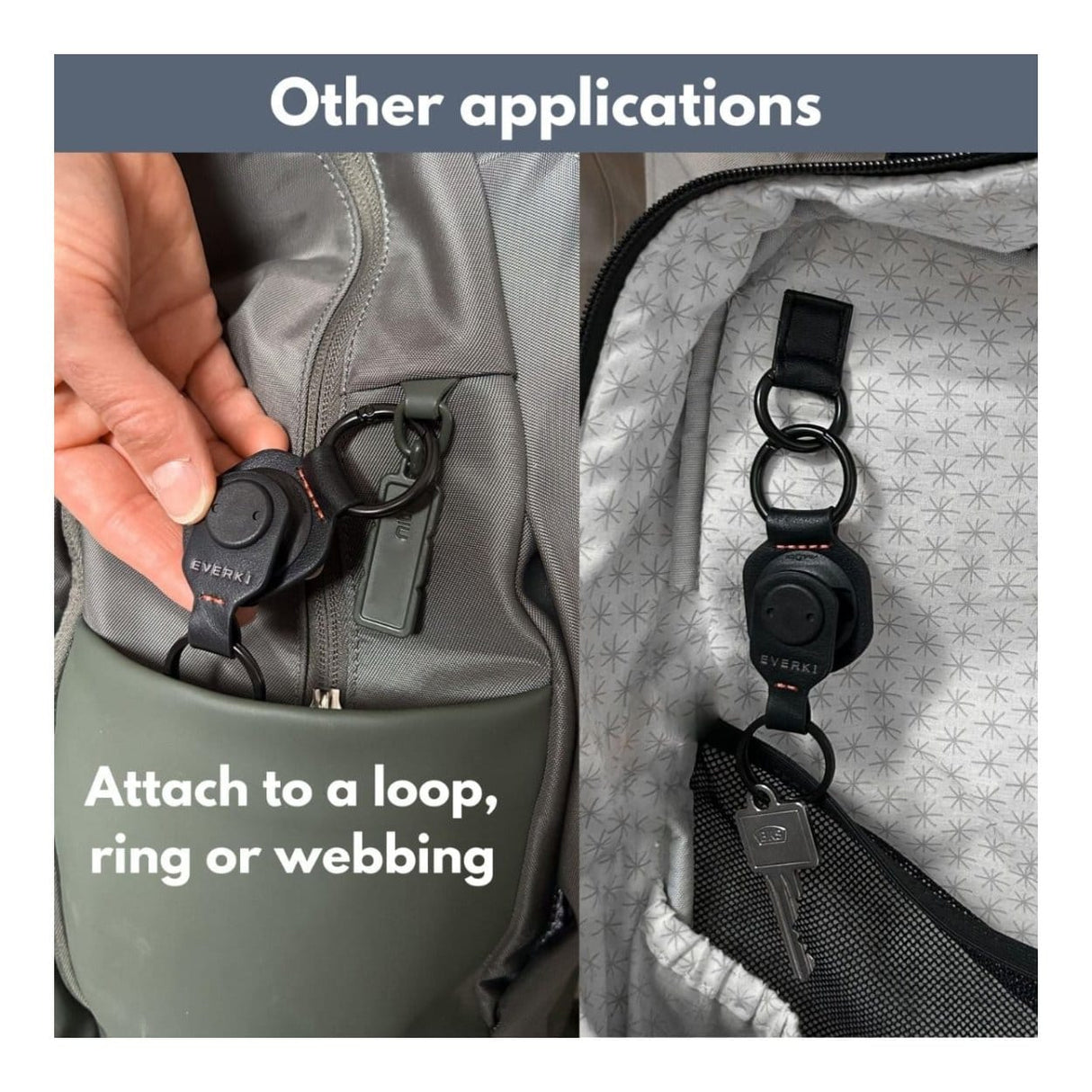 Everki Quick-release keychain EKF550