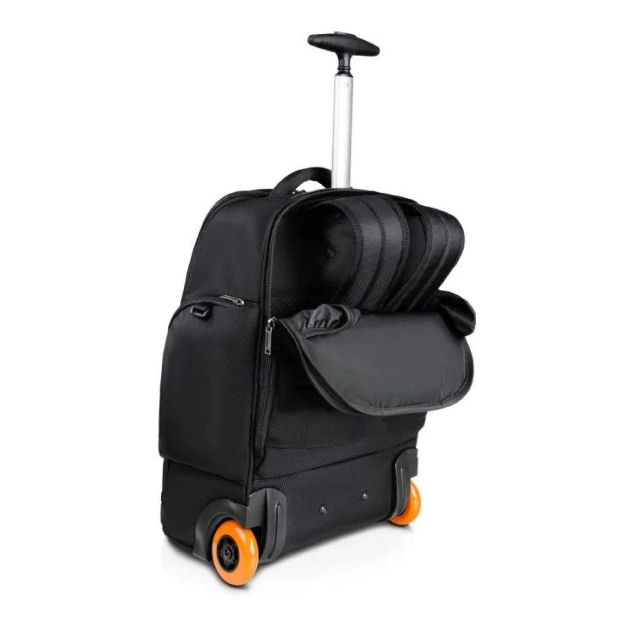 Everki 16-inch Wheeled 123-Eco Notebook Backpack Black and Orange