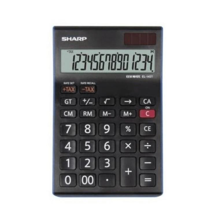 Sharp EL-145T-BL 14-digit Tax Desk Calculator