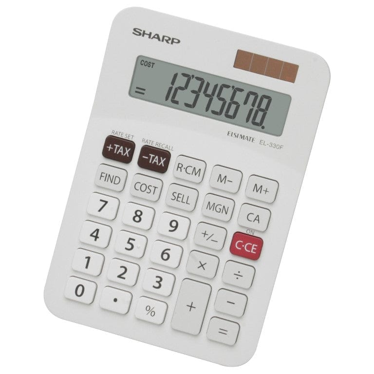 Sharp EL-330F 8-digit Mini Desk Calculator