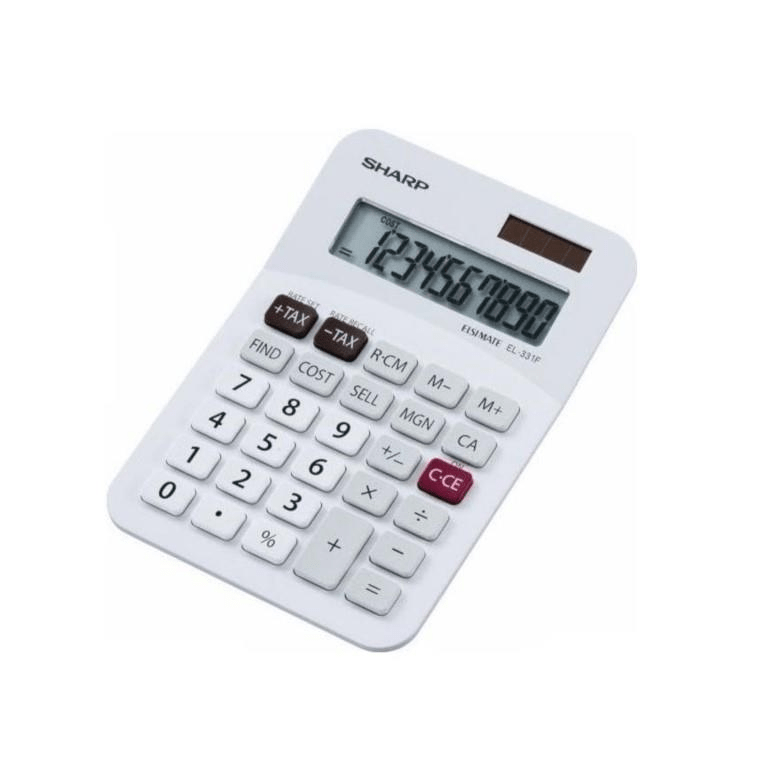 Sharp EL-331FB 10-digit Mini Desk Calculator