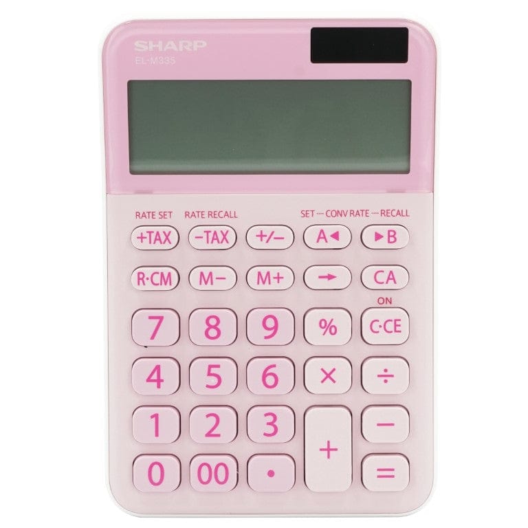 Sharp EL-M335B-PK 10-digit Desk Calculator Pink