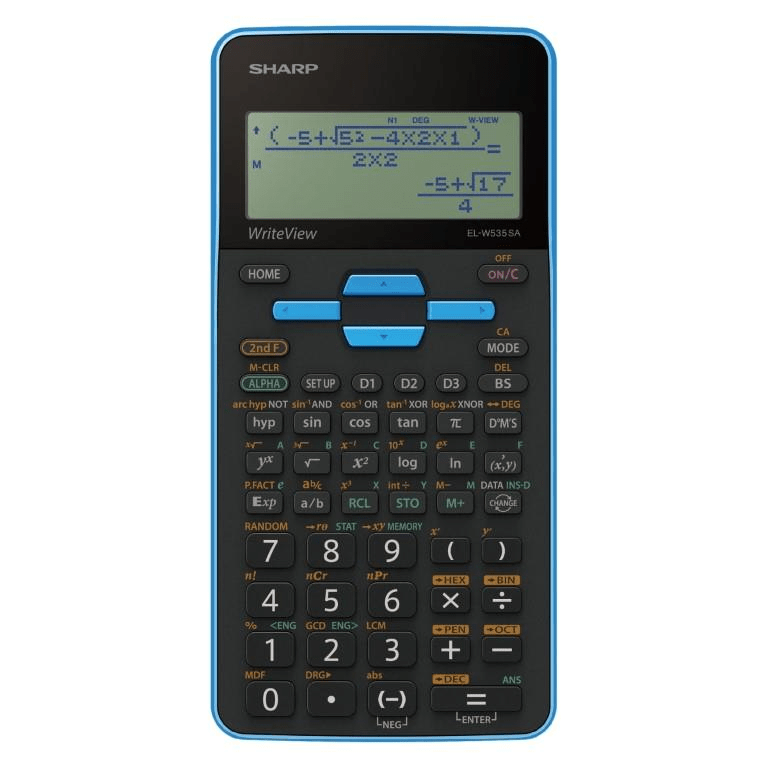 Sharp EL-W535SA-BBL 422-functions Scientific Calculator Blue