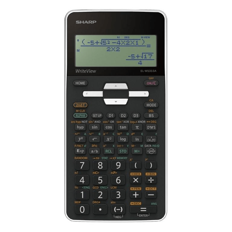 Sharp EL-W535SA-BWH 422-functions Scientific Calculator White