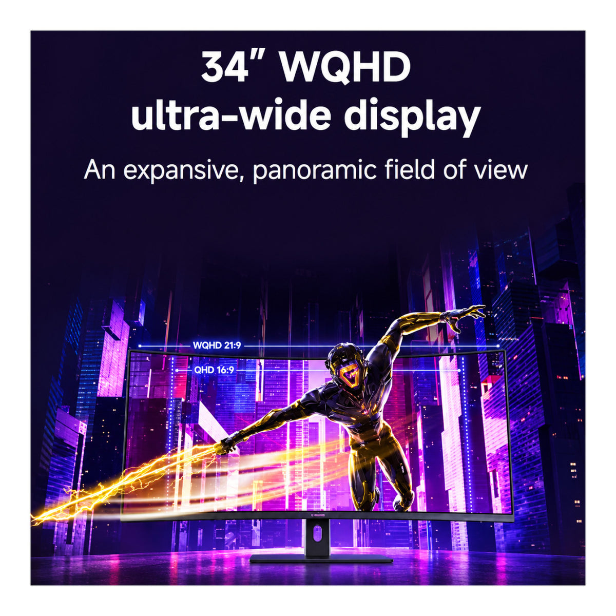 Xiaomi G34WQi 2026 34-inch 3440 x 1440p WQHD 21:9 180Hz 1ms LCD VA Curved Gaming Monitor ELA6562EU