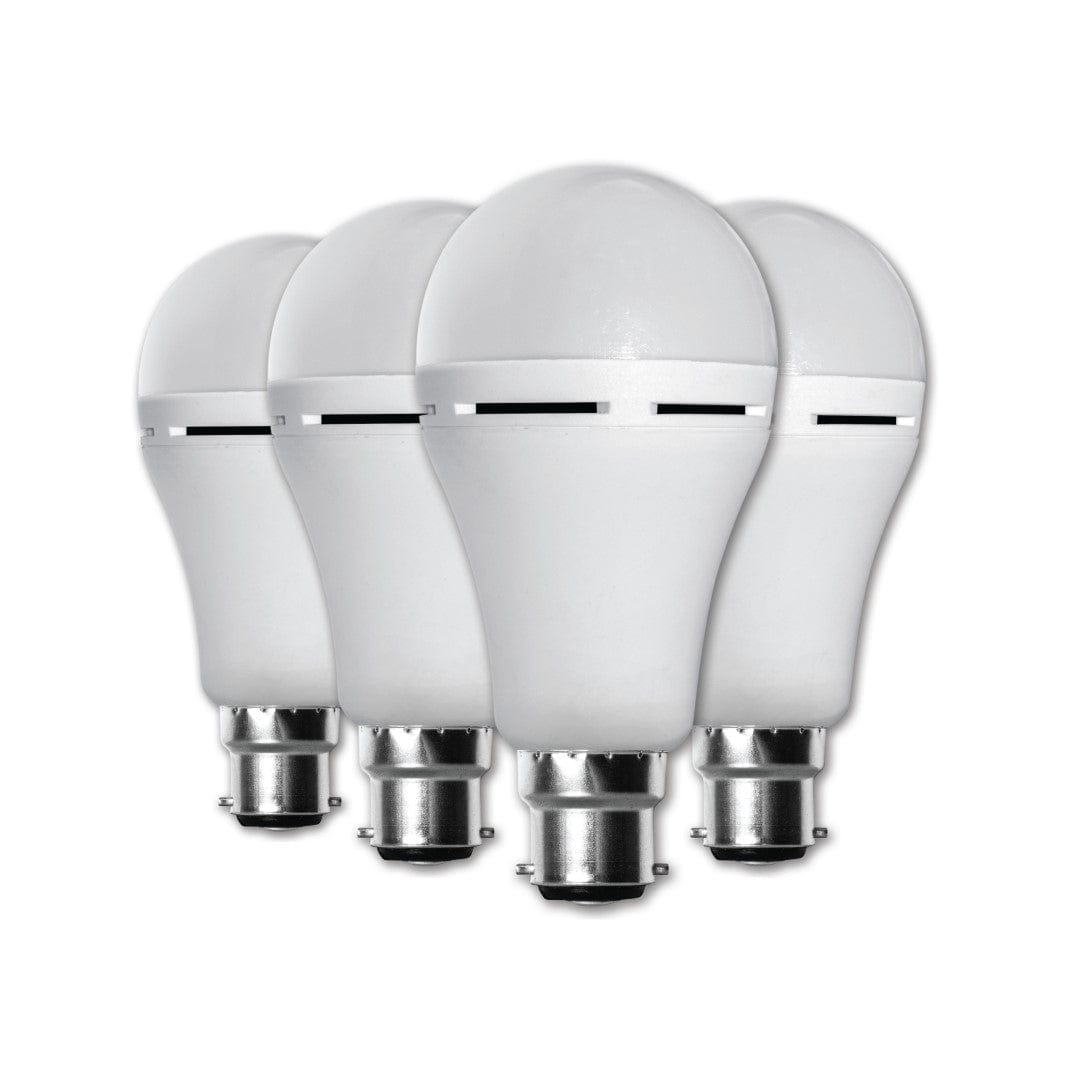 Elecstor B22 7W 1200mah Rechargeable LED Bulb 4-pack - Warm White ELE-A60-7W-B22WW4P