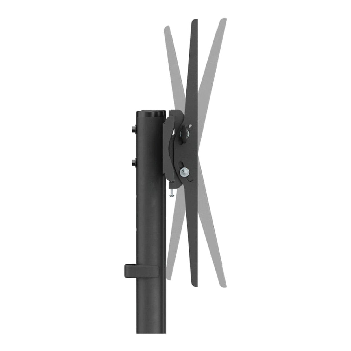 Ellies 37 to 70-inch Solid Series Fixed Trolley TV Bracket ELL-2000-BK