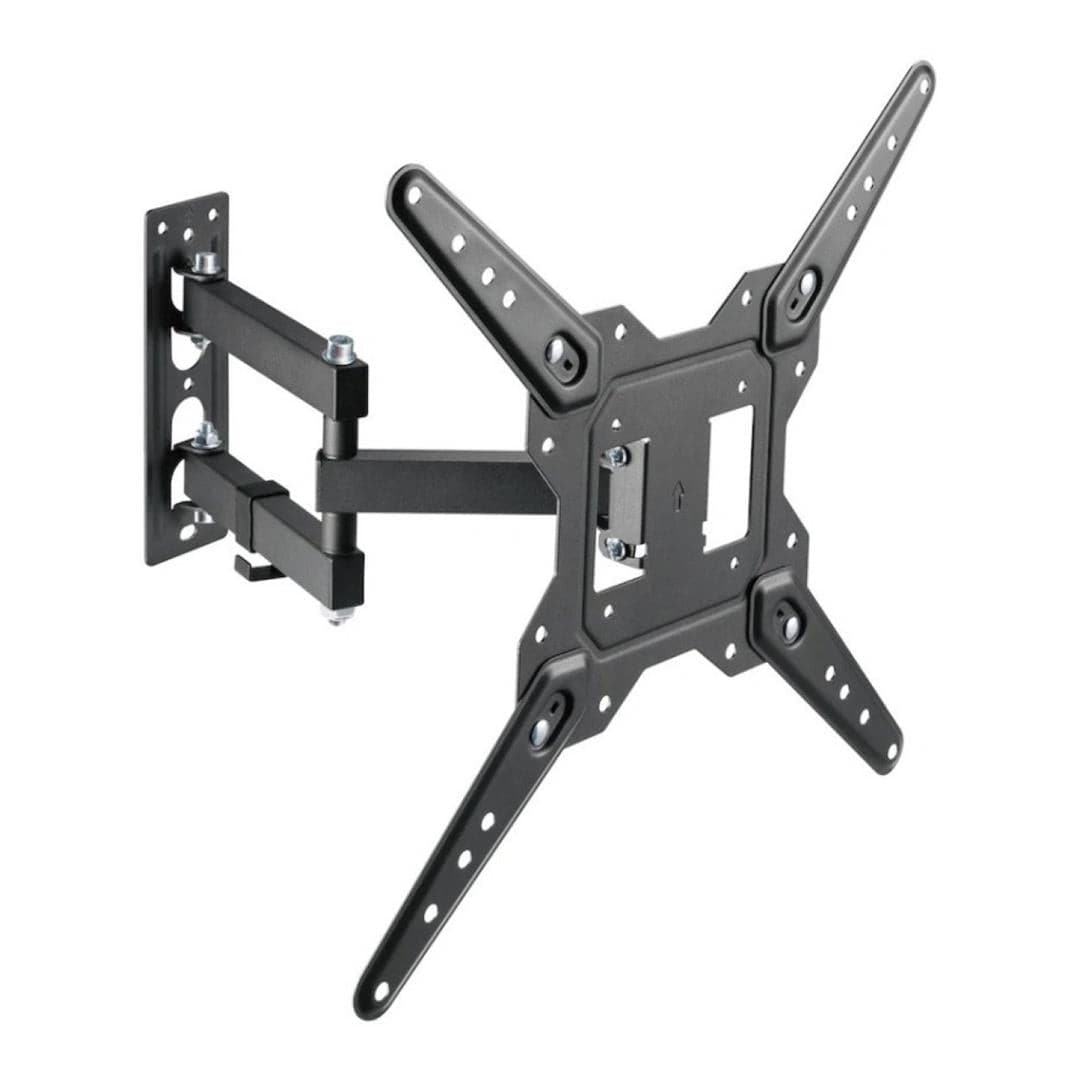 Ellies 23 to 55-inch Solid Series Full Motion Single Arm TV Wall Mount ELL-2009-BK