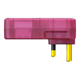 Ellies 2-Way High Surge Adaptor with PD20W USB-C and USB Slots Red ELL-8503-RD