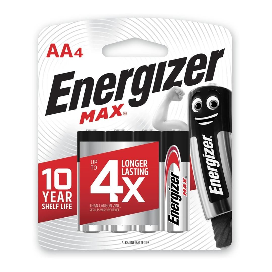Energizer Alkaline Battery AA 4-pack ENE000029000