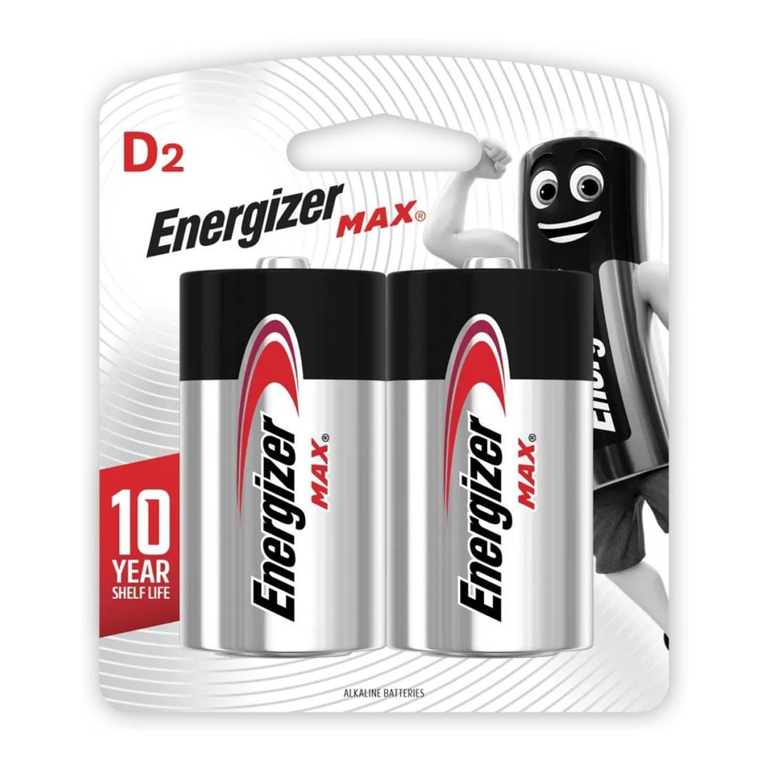 Energizer Max D Batteries 2-pack ENE000040500