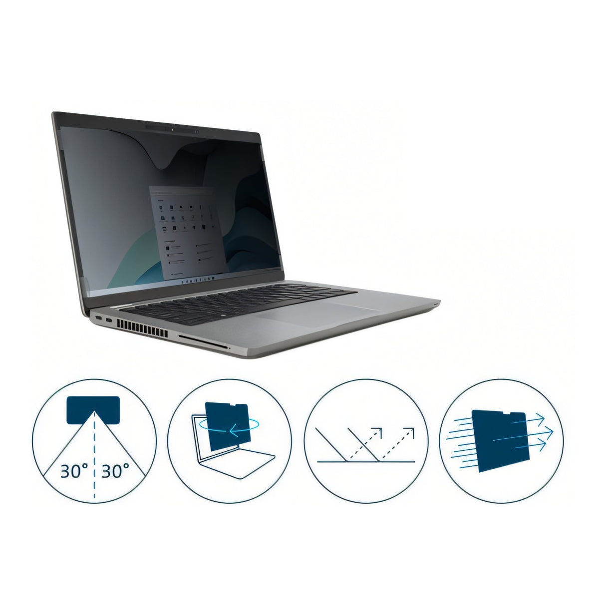 Kensington 14-inch 16:10 EQ Notebook Privacy Screen Filter EQ140A1610E