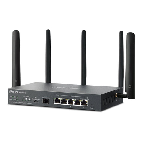 TP-Link Omada 4G+ Cat6 AX3000 VPN Wireless Router - Dual-band 2.4GHz and 5GHz Gigabit Ethernet ER706W-4G