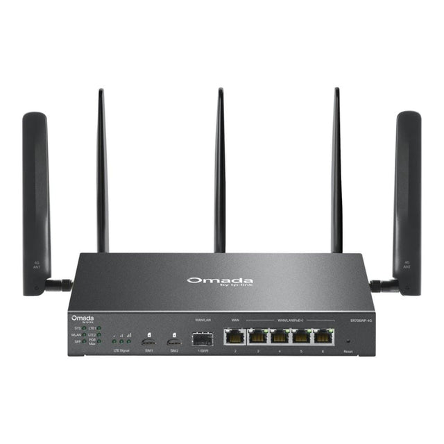 TP-Link Omada ER706WP-4G 4G+ AX3000 Wireless Router - Gigabit Ethernet Dual-band 2.4GHz and 5GHz