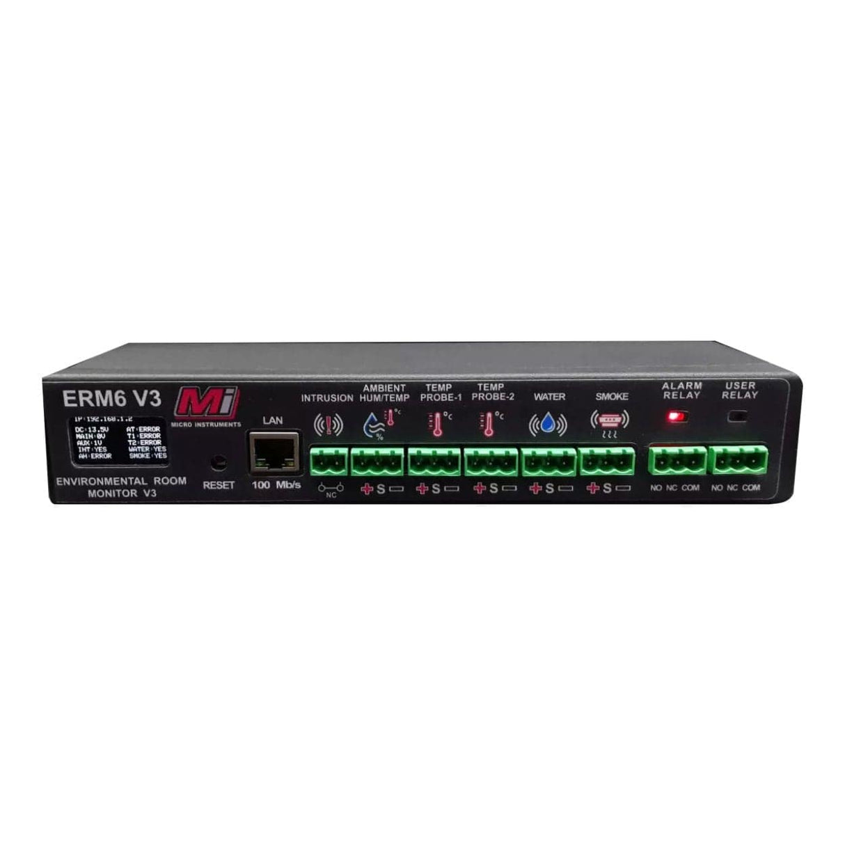 Micro Instruments ERM6-kit Rack Mount Server Room Environmental Monitor