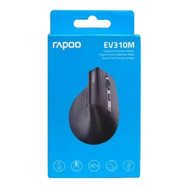 Rapoo Ergo Wireless Optical Mouse Black EV310