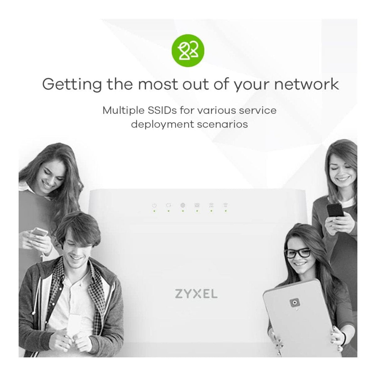 Zyxel EX3301 Dual-Band Wireless AX1800 Gigabit Ethernet IAD Router EX3301-T0