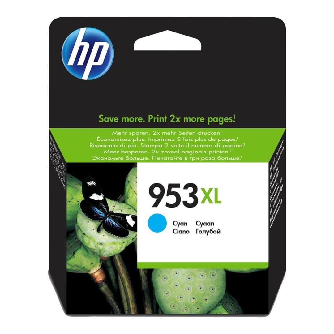 HP 953XL Cyan High Yield Printer Ink Cartridge Original F6U16AE