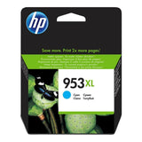 HP 953XL Cyan High Yield Printer Ink Cartridge Original F6U16AE Single-pack
