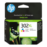 HP 302XL Tri-Colour High Yield Printer Ink Cartridges Original F6U67AE Single-pack