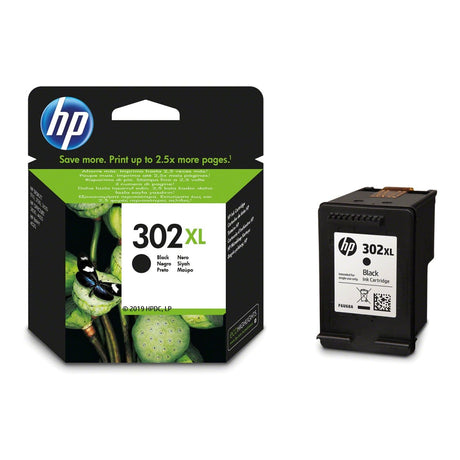 HP 302XL Black High Yield Printer Ink Cartridges Original F6U68AE Single-pack