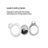 Belkin Secure Holder with Key Ring for AirTag White F8W973BTWHT
